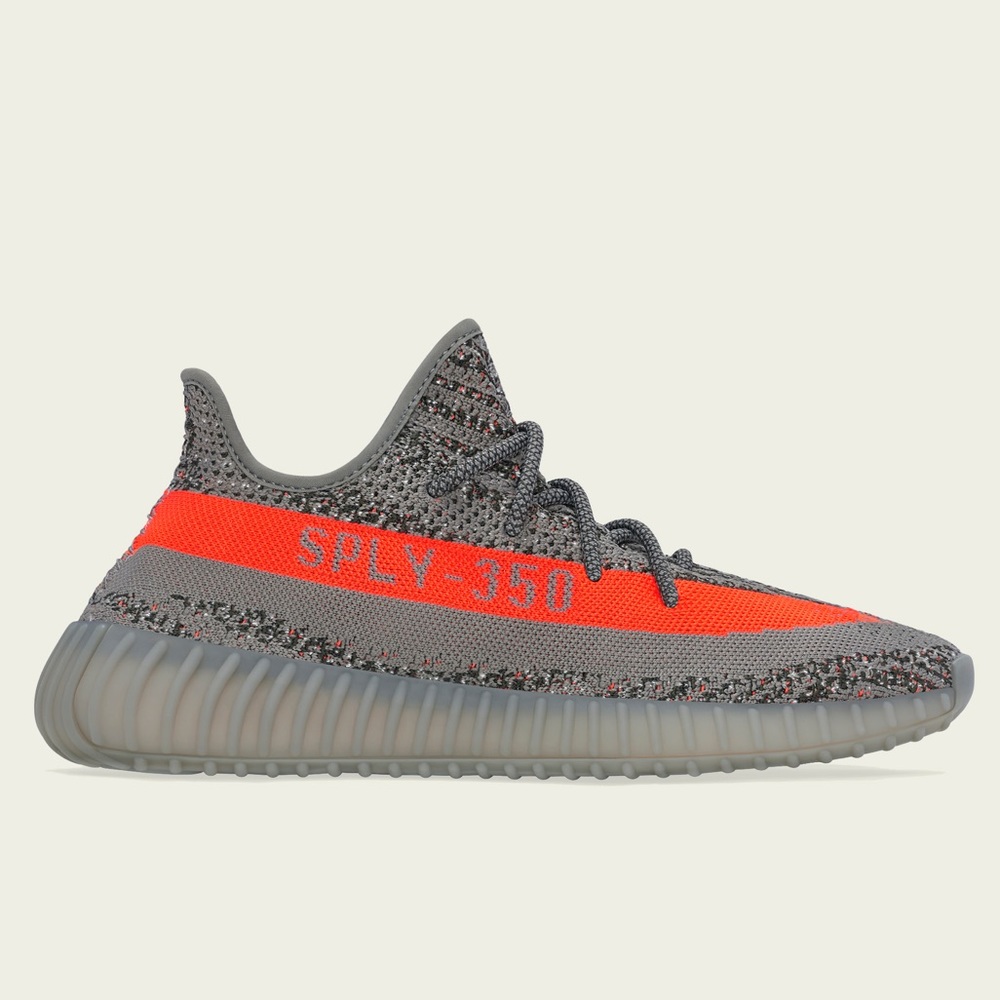 BNIB YEEZY BOOST 350 V2 Beluga RF/Steeple Grey/Solar Red SZ 4.5 men or 5.5 Woman